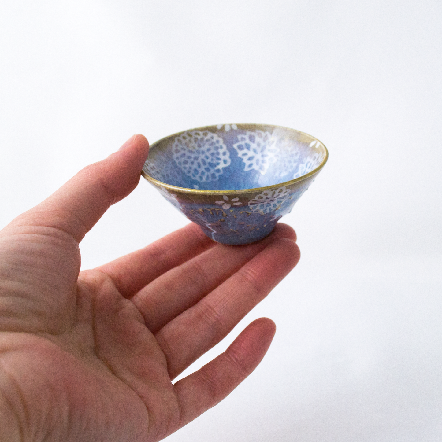 酒盃 青の幻想 / sake cup