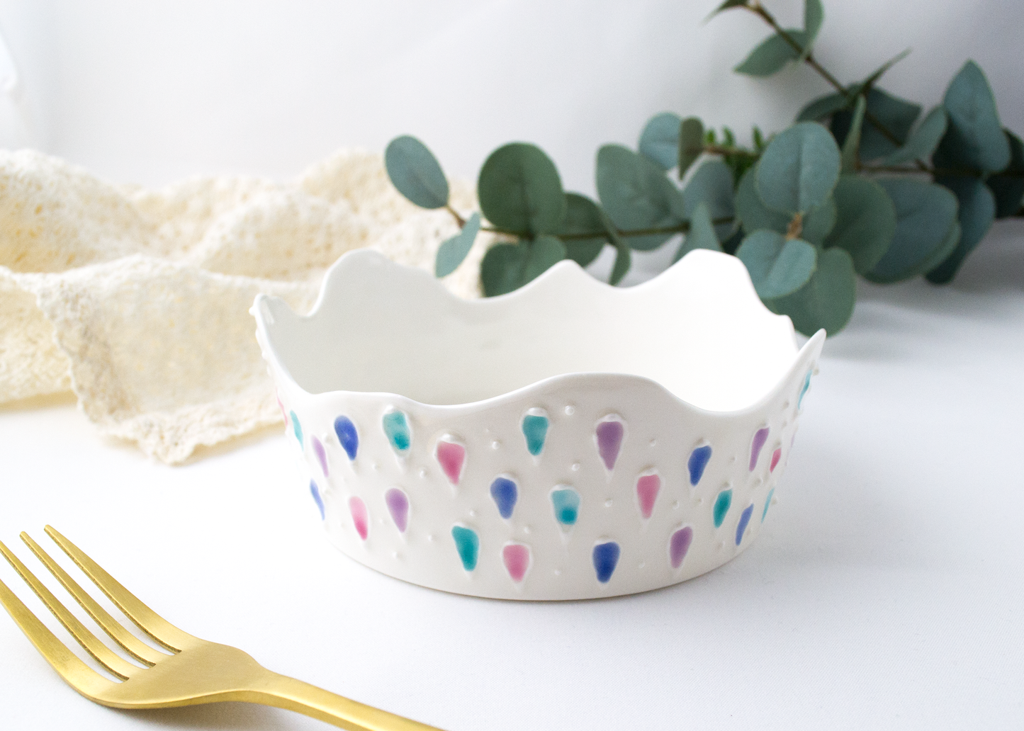 白波平鉢-ウォータークラウン-