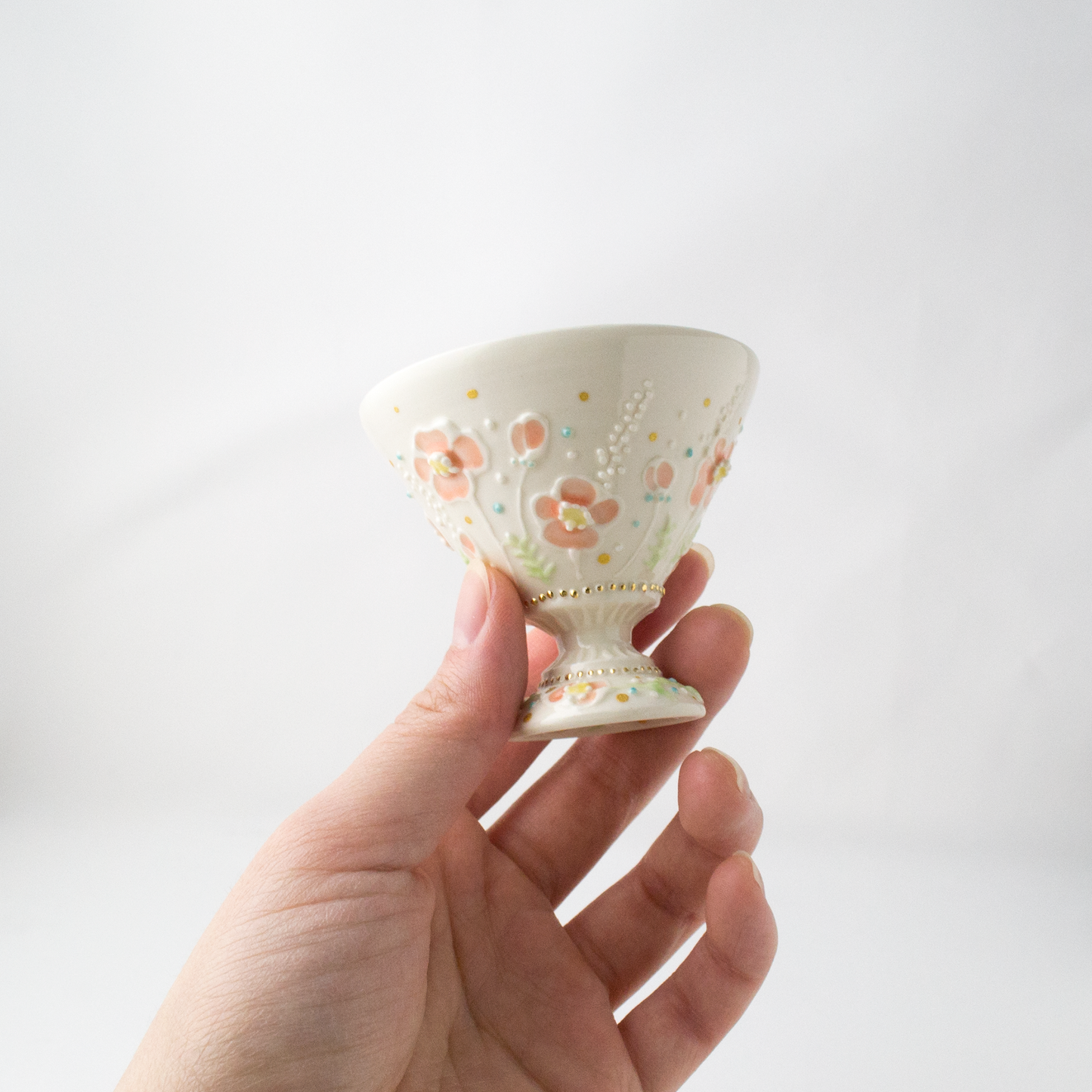 花園金彩酒杯-ポピー-